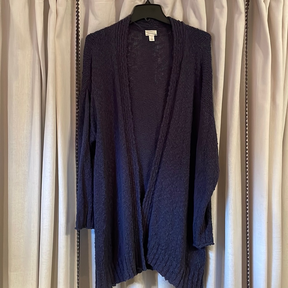 Caslon Nordstrom navy cardigan size 3x